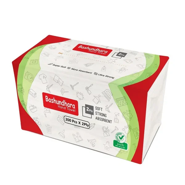 হ্যান্ড টাওয়াল ২ প্লাই ১২০পিস	1pkt