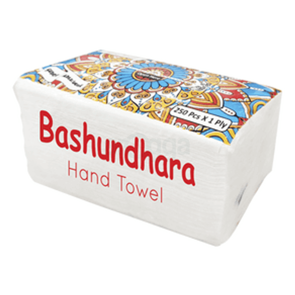 হ্যান্ড টাওয়াল ১ প্লাই 25০পিস1pkt