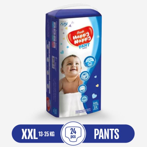 Happy Nappy (XXL Size) (14-25Kg) (24Pcs)Pant System