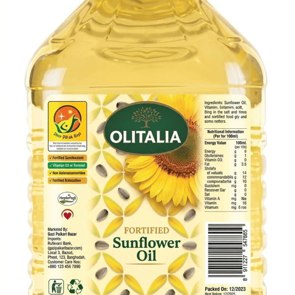 olitolia sunflower oil 5 litter