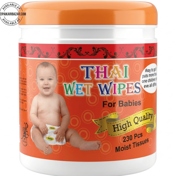 Thai baby wet tissue 230 pcs jar